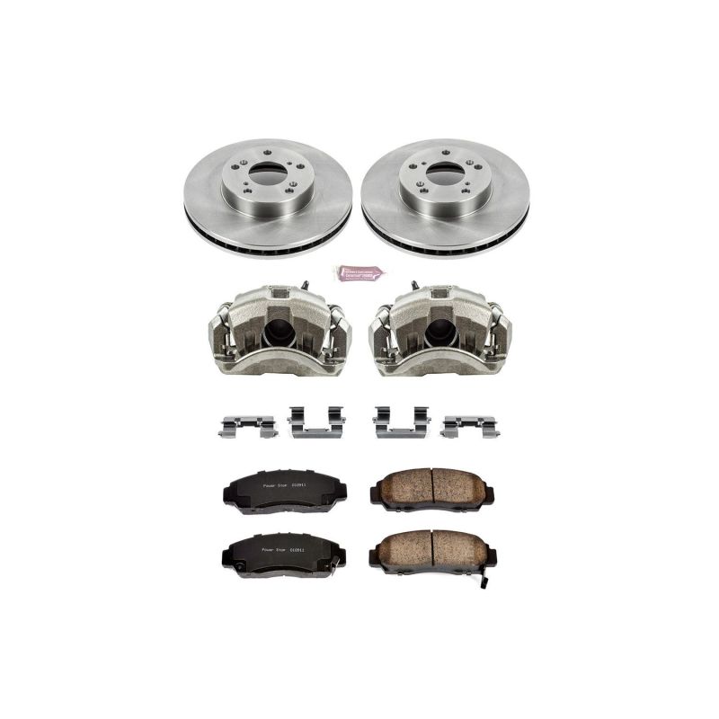 Power Stop 03-07 Honda Accord Front Autospecialty Brake Kit w/Calipers Brake Kits - OE PowerStop