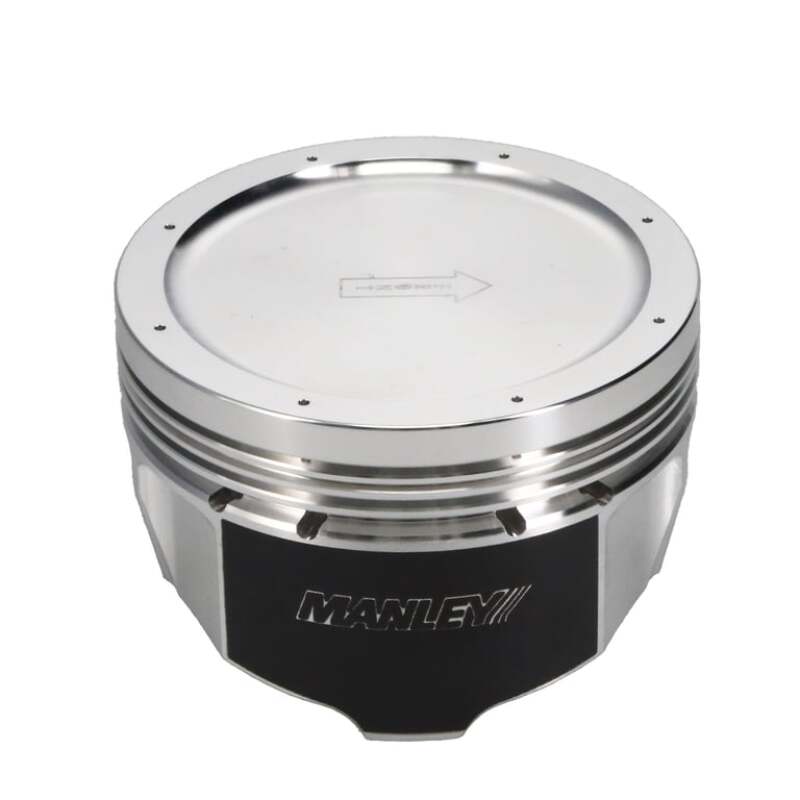 Manley 4.6L Ford Modular (2/4 Valve) 3.552in Bore 1.2in CD 11cc Turbo Tuff Dish Pistons - Set of 8 Piston Sets - Forged - 8cyl Manley Performance