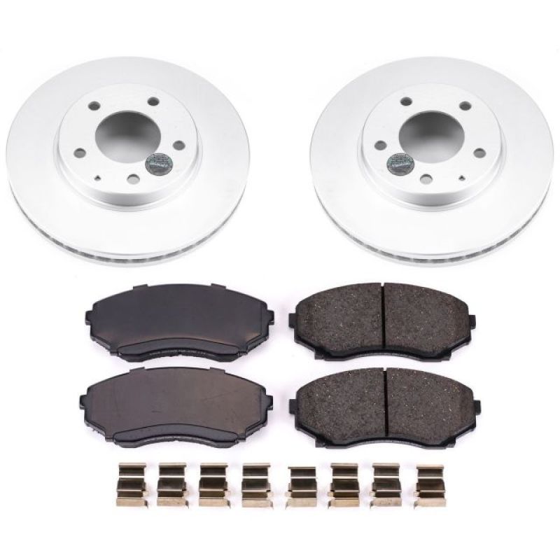 Power Stop 00-06 Mazda MPV Front Z17 Evolution Geomet Coated Brake Kit Brake Kits - Performance Blank PowerStop