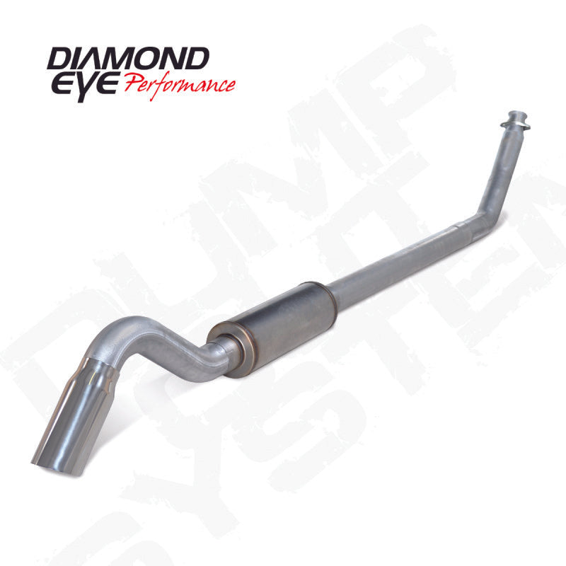 Diamond Eye 4in AL TURBO BACK SGL DUMP OUT 94-02 DODGE INCLUDING TIP Turbo Back Diamond Eye Performance