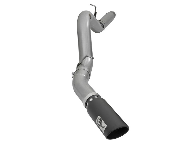 aFe LARGE Bore HD 5in Exhausts DPF-Back SS w/ Black Tips 16-17 GM Diesel Truck V8-6.6L (td) LML/L5P DPF Back aFe
