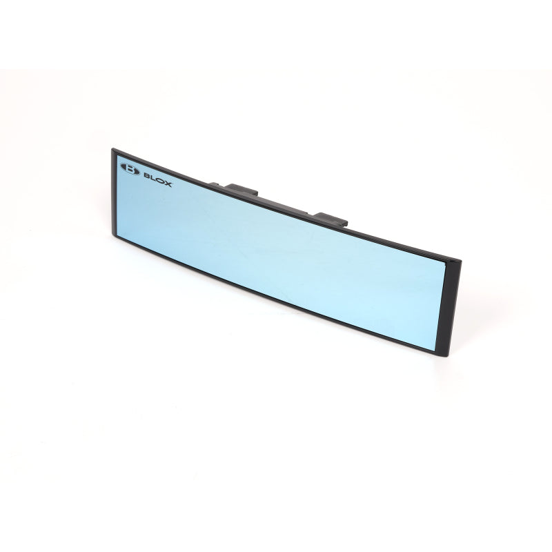 BLOX Racing 290mm Convex Mirror Black Frame Blue Tint Rear View Mirrors BLOX Racing
