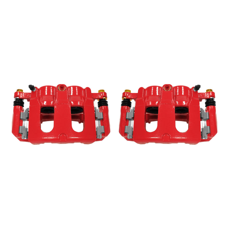 Power Stop 11-17 Ford Explorer Front Red Calipers w/Brackets - Pair Brake Calipers - Perf PowerStop