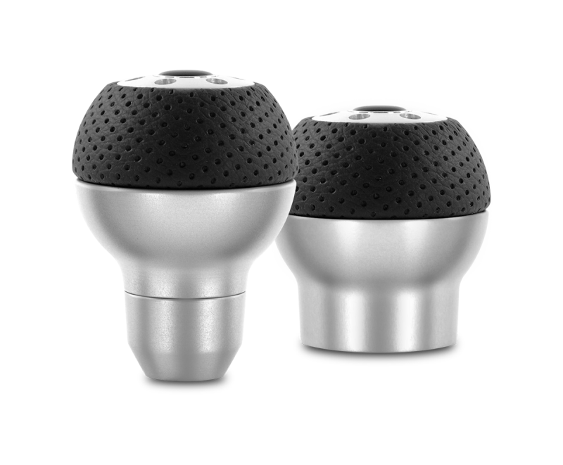 Momo Race Shift Knob - Aluminum, Black Airleather Insert Shift Knobs MOMO