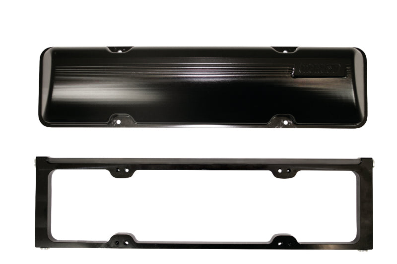 Moroso Chevrolet Small Block (w/13 to 23 Degree Heads) 2 Pc Valve Cover w/Oilers - Billet Aluminum Valve Covers Moroso