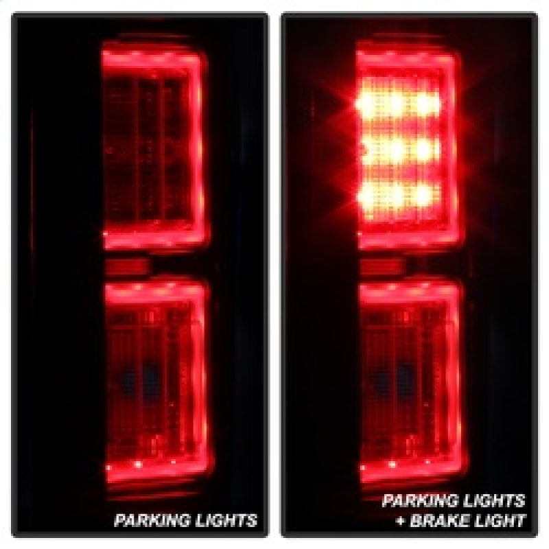 Spyder Ford F150 2015-2017 Light Bar LED Tail Lights - Red Clear ALT-YD-FF15015-LBLED-RC Tail Lights SPYDER