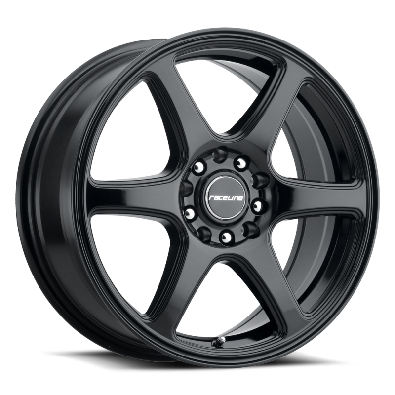 Raceline 146B Matrix 14x5.5in / 4x100/4x114.3 BP / 35mm Offset / 72.62mm Bore - Gloss Black Wheel Wheels - Cast Raceline