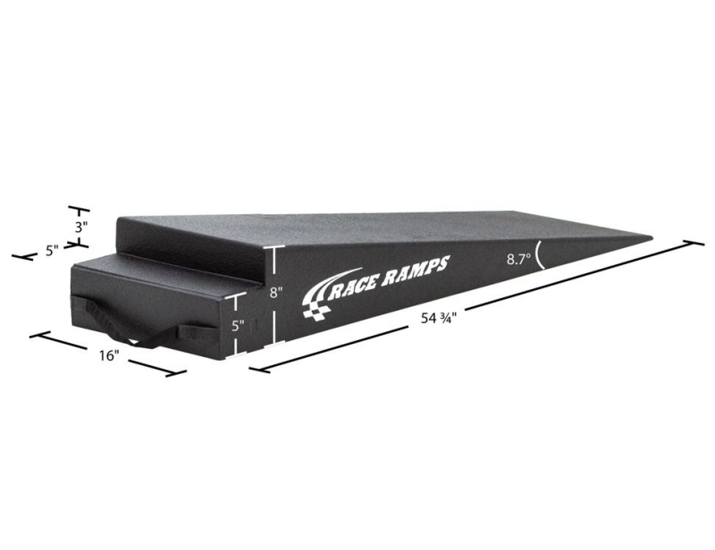 Race Ramps 8in. Trailer Ramps - 8.7 Degree Approach Angle Ramps Race Ramps