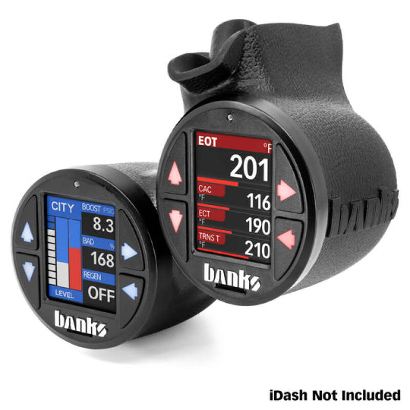 Banks Power 11-16 Ford Super Duty iDash Stealth Dual Gauge Pod Mount Performance Monitors Banks Power