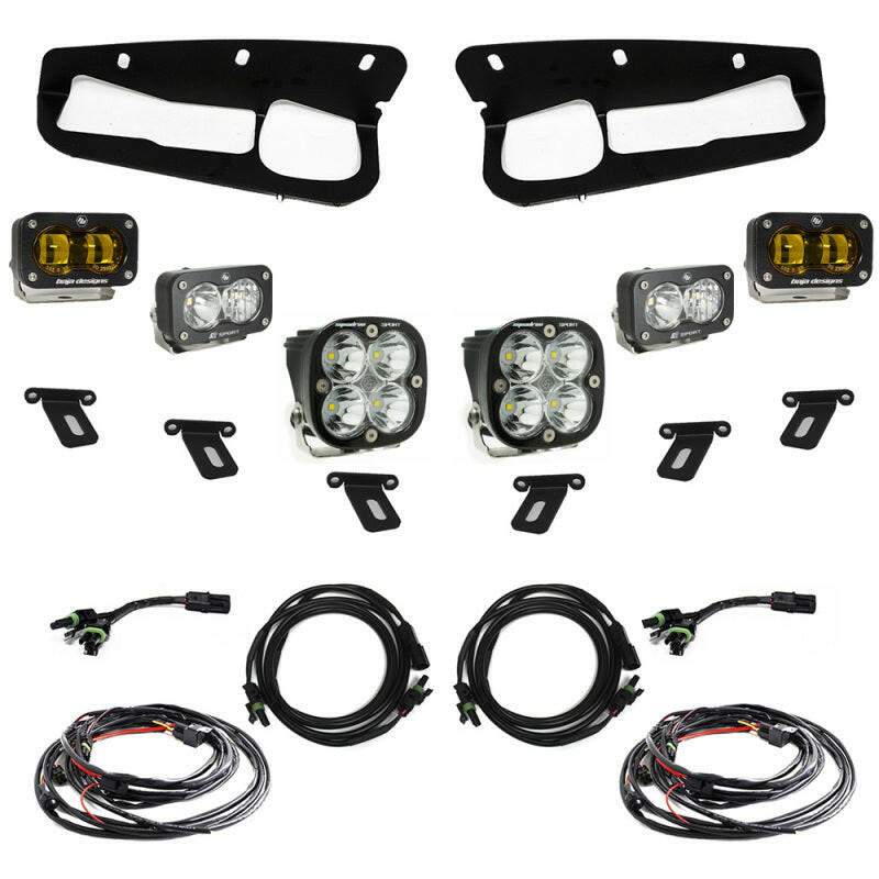 Baja Designs 21-22 Ford Bronco w/Steel Bumper S2 SAE Sportsmen Fog Pocket Light Kit - Amber Light Bars & Cubes Baja Designs