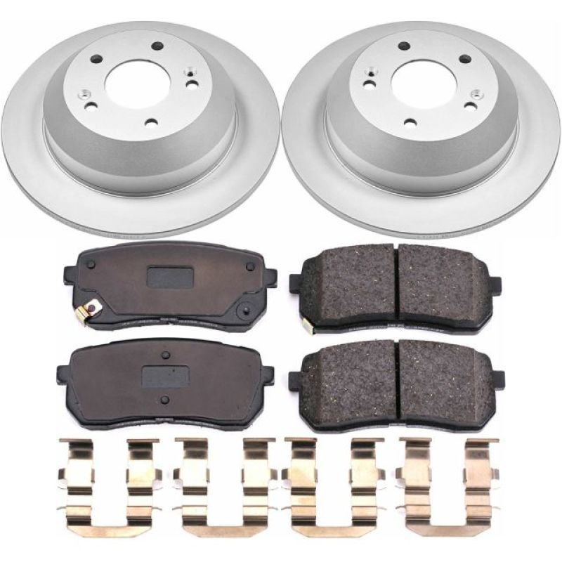 Power Stop 15-19 Kia Sedona Rear Z17 Evolution Geomet Coated Brake Kit Brake Kits - Performance Blank PowerStop