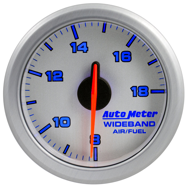 Autometer Airdrive 2-1/6in Wideband Air / Fuel Gauge 10:1-17:1 ARF Range - Silver Gauges AutoMeter