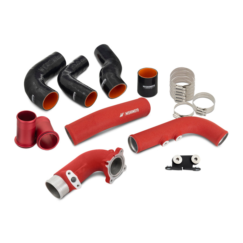 Mishimoto 2023+ Toyota GR Corolla Intercooler Pipe Kit - Wrinkle Red Intercooler Pipe Kits Mishimoto
