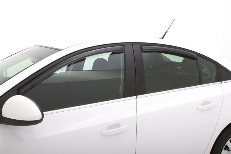 AVS 11-15 Chevy Cruze Ventvisor In-Channel Front & Rear Window Deflectors 4pc - Smoke Wind Deflectors AVS
