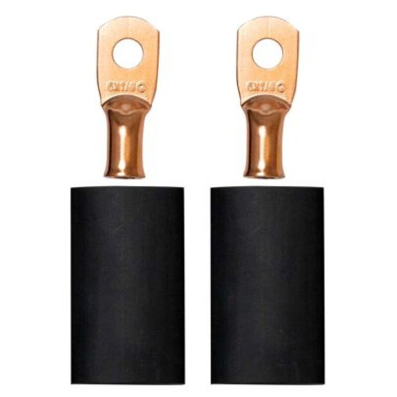 Moroso 1/4in Dia Stud 6 GA Wire Crimp/Solder Battery Cable Terminal Kit (2 Pack) Battery Accessories Moroso
