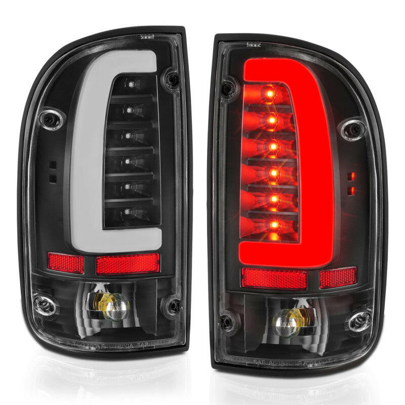 ANZO 95-00 Toyota Tacoma LED Taillights Black Housing Clear Lens (Pair) Tail Lights ANZO