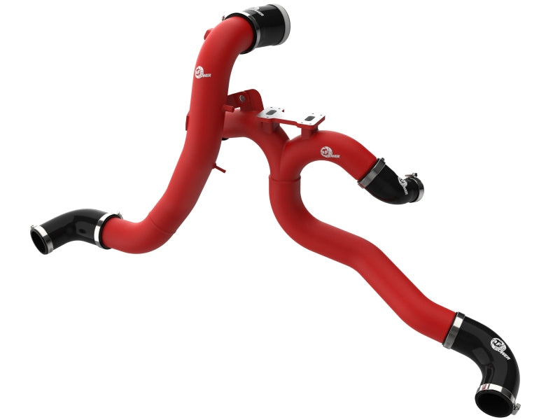 aFe 19-26 Genesis G70 V6 3.3L (tt) BladeRunner Aluminum Hot/Cold Charge Pipe Kit - Black Air Intake Components aFe