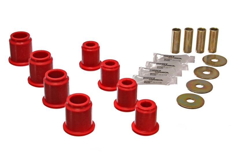 Energy Suspension 6/95-04 Toyota Pick Up 4W (Exc T-100/Tundra) Red Front Control Arm Bushing Set Bushing Kits Energy Suspension