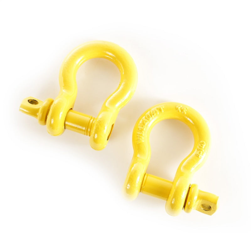 Rugged Ridge Yellow 3/4in D-Rings Shackle Kits Rugged Ridge