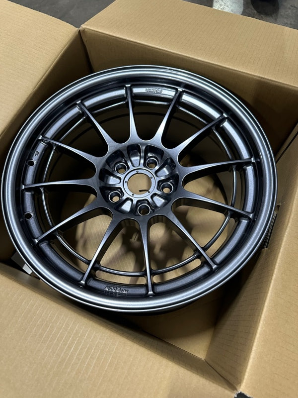 Enkei NT03+M 18x9.5 5x114.3 40mm Offset 72.6mm Bore Gunmetal Wheel *MOQ 40 Wheels - Cast Enkei