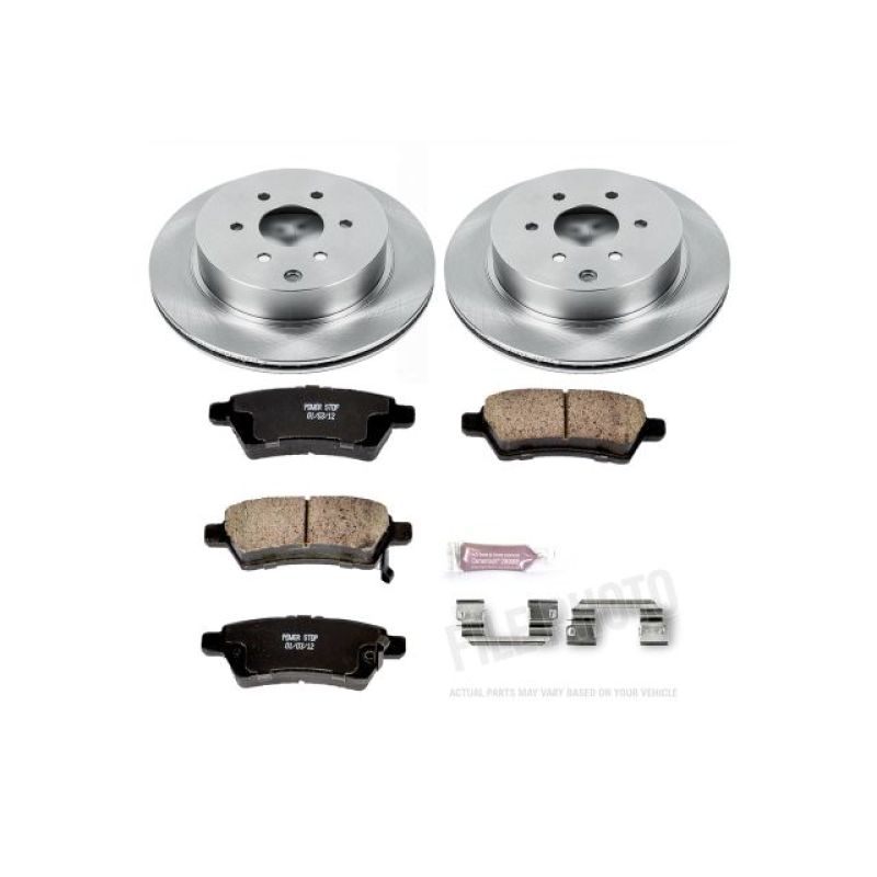 Power Stop 05-12 Nissan Pathfinder Rear Autospecialty Brake Kit Brake Kits - OE PowerStop