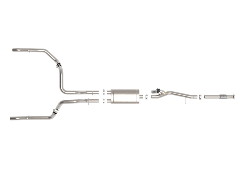 aFe Gemini XV 3in 304 SS Cat-Back Exhaust w/ Cutout 19-21 GM Silverado/Sierra 1500 V8 Catback aFe