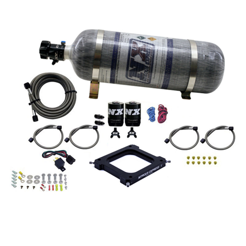 Nitrous Express 4500 Assassin Plate Pro Power Nitrous Kit (100-500HP) w/12lb Bottle Nitrous Systems Nitrous Express