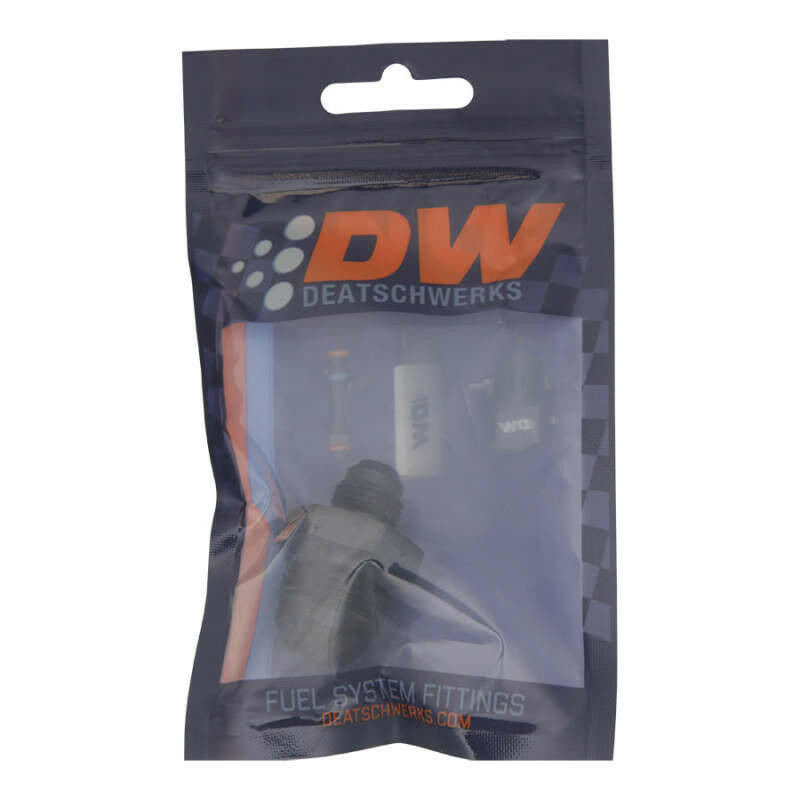 DeatschWerks 10AN Male Flare to 6AN Male Flare Reducer Straight - Anodized Matte Black Fittings DeatschWerks