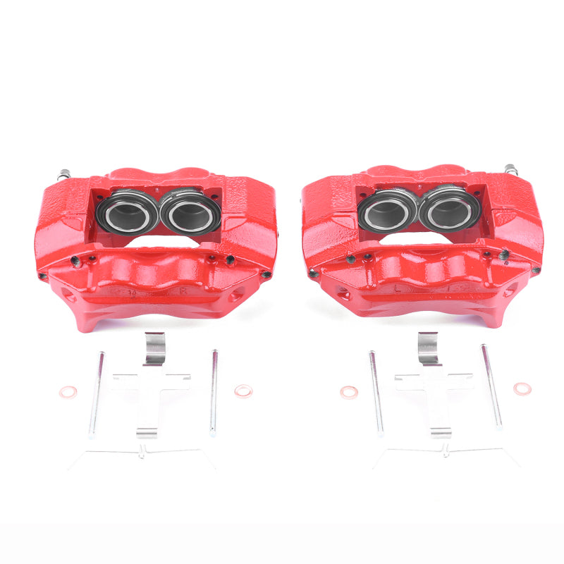 Power Stop 96-02 Toyota 4Runner Front Red Calipers w/o Brackets - Pair Brake Calipers - Perf PowerStop