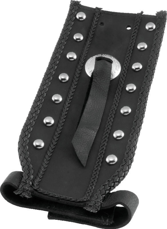 Mustang 18-21 Harley Fat Boy Wide Tripper Solo Seat w/ Driver Backrest - Brown Solo Motorcycle Seats Mustang Motorcycle