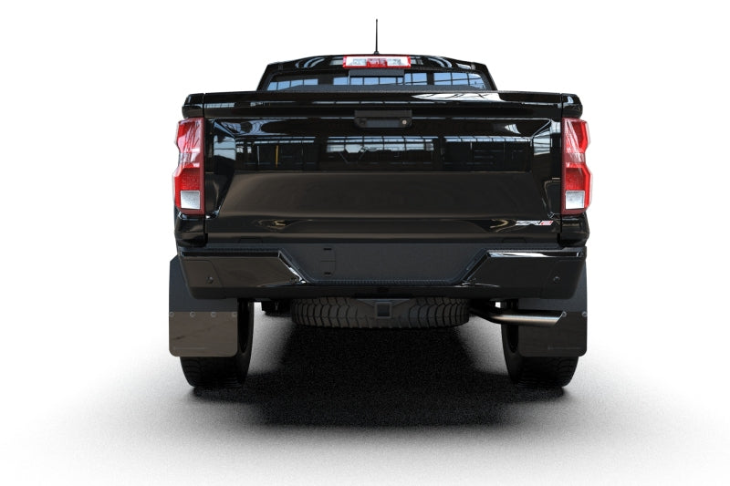 Rally Armor 23-25 Chevy Colorado ZR2 Black Mud Flap - Metallic Black Logo Mud Flaps Rally Armor