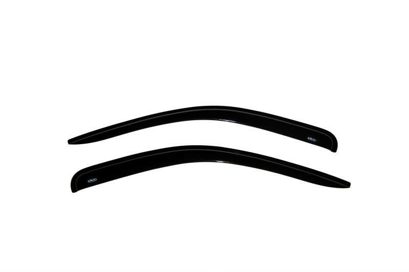 AVS 05-10 Dodge Dakota Quad Cab Ventvisor Outside Mount Window Deflectors 2pc - Smoke Wind Deflectors AVS