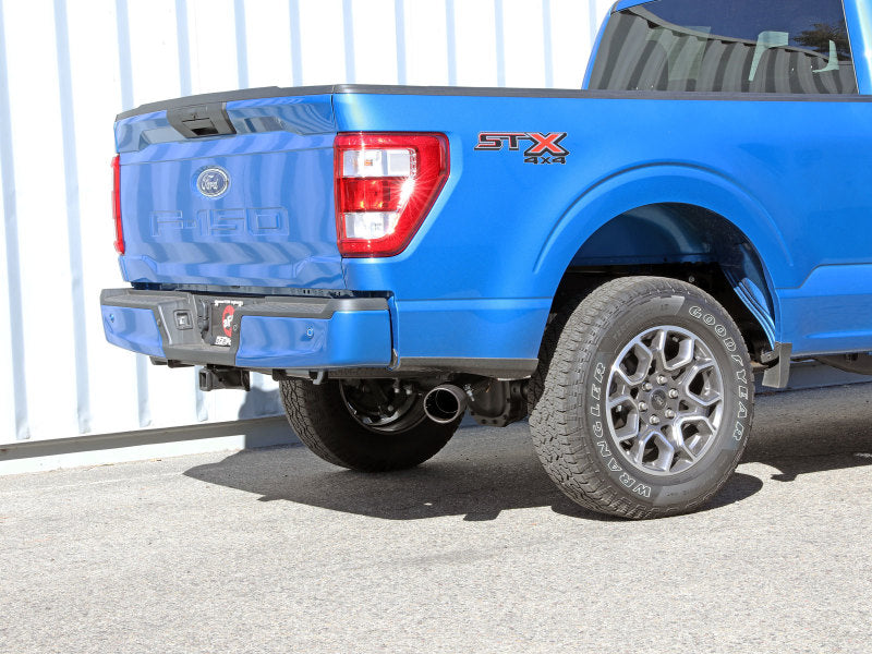 aFe Apollo GT 3in 409 SS Cat-Back Exhaust 2021 Ford F-150 V6 2.7L/3.5L (tt)/V8 5.0L w/ Black Tips Catback aFe