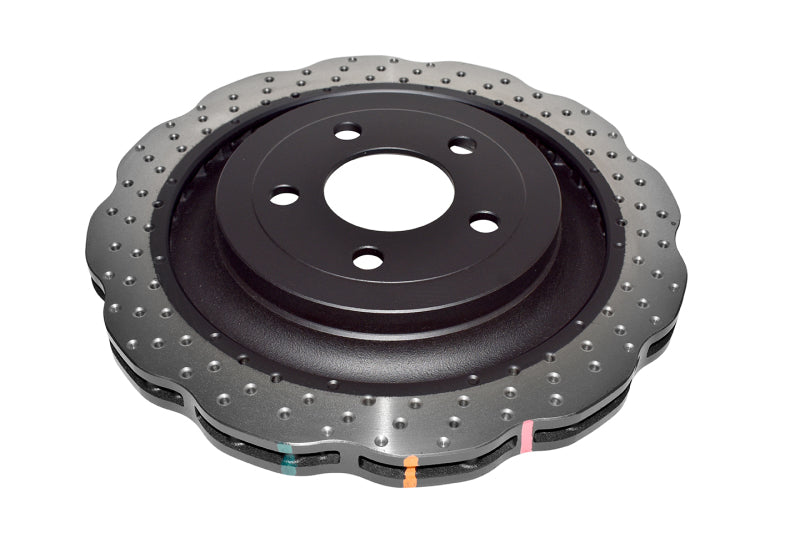 DBA 15-20 Ford Mustang (w/GT Performance Package) Rear 4000 Series Drilled Wavy Rotor Brake Rotors - Drilled DBA