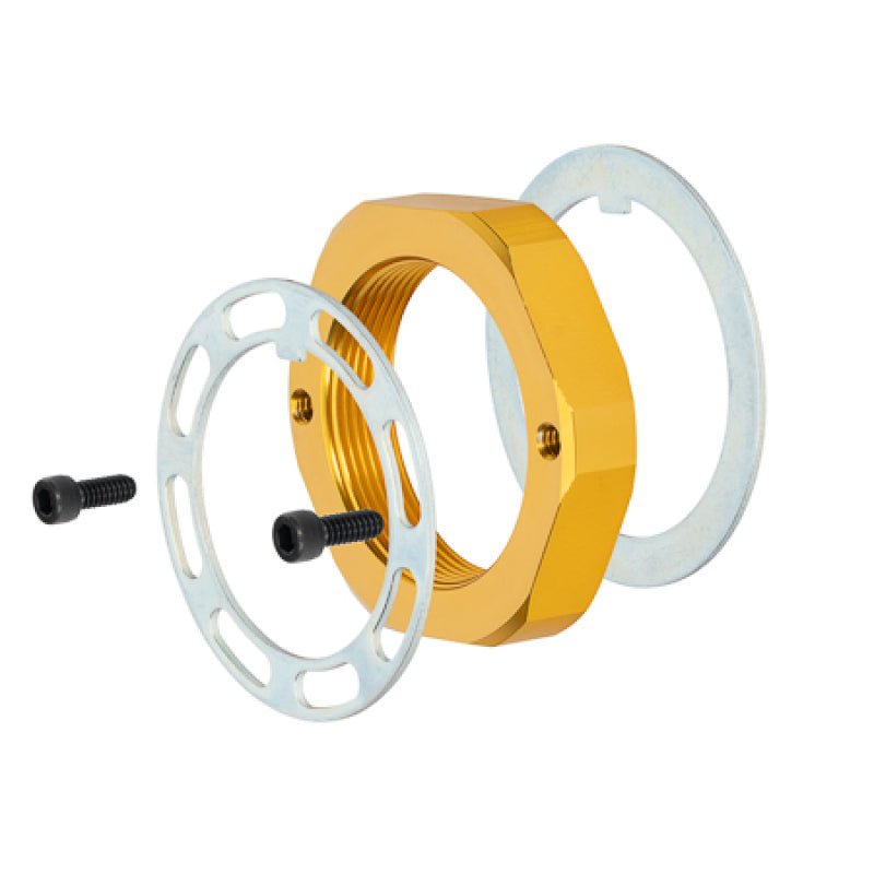 Wilwood Spindle Nut W5 Self Locking Assembly - Gold Brake Hardware Wilwood