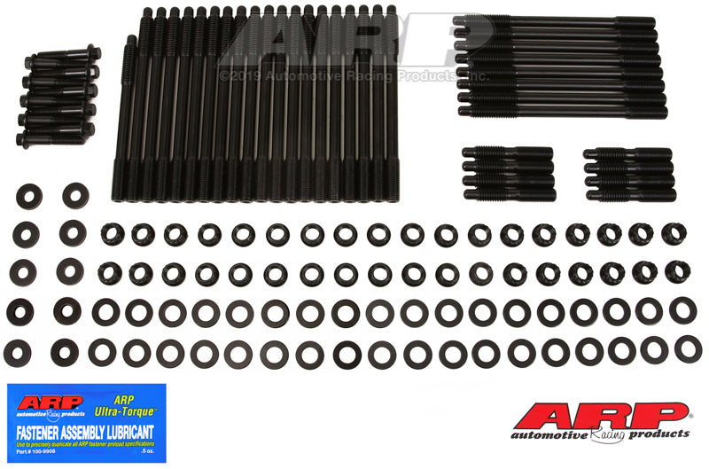 ARP SBC/WP Tall Deck 9.80 Warhawk Block w/Warhawk 12Deg LS7 Heads Head Stud Kit Head Stud & Bolt Kits ARP