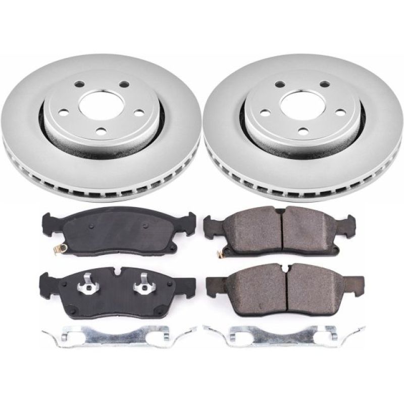 Power Stop 17-19 Jeep Grand Cherokee Front Z17 Evolution Geomet Coated Brake Kit Brake Kits - Performance Blank PowerStop