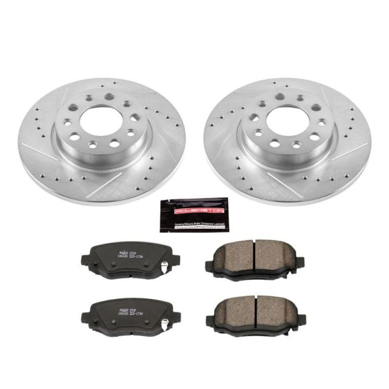 Power Stop 16-18 Fiat 500X Rear Z23 Evolution Sport Brake Kit Brake Kits - Performance D&S PowerStop