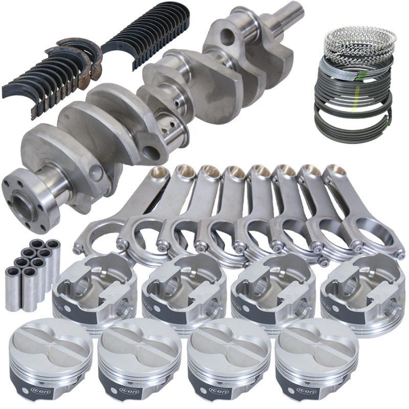 Eagle Ford 289/302 3.400in Crank 5.400in H-Beam -11cc Flat Top 4.030in Pistons Rotating Assembly Rotating Assemblies Eagle
