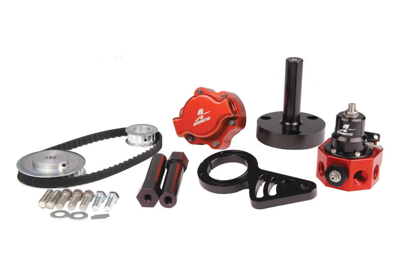 Aeromotive Chevrolet Big Block Belt Drive Fuel Pump & Double Adjustable Reg Bolt-On Kit Fuel Pumps Aeromotive