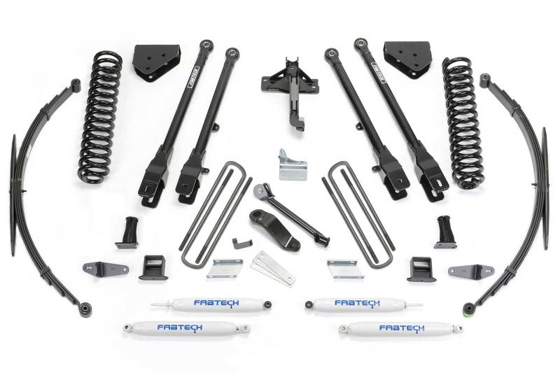 Fabtech 08-16 Ford F250/350 4WD 8in 4Link Sys w/Coils & Rr Lf Sprngs & Perf Shks Lift Kits Fabtech
