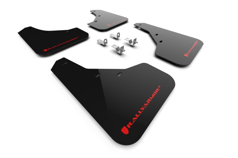 Rally Armor 23-25 Kia Sportage Black UR Mud Flap w/ Red Logo Mud Flaps Rally Armor