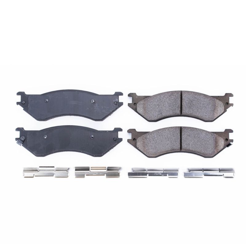Power Stop 01-08 Dodge Ram 2500 Rear Z17 Evolution Ceramic Brake Pads w/Hardware Brake Pads - OE PowerStop