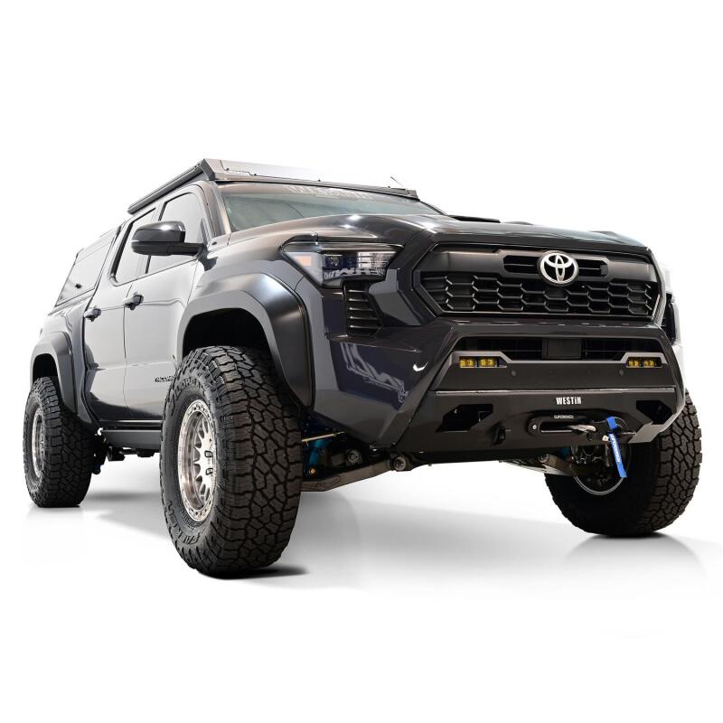 Westin 2024 Toyota Tacoma Pro-Series Mid Width Front Bumper - Textured Black Bumpers - Steel Westin