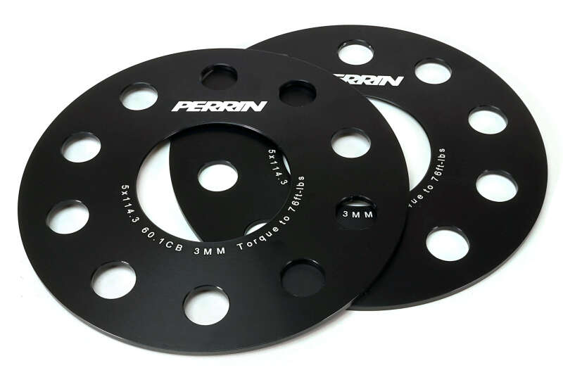 PERRIN 23-26 Toyota GR Corolla 60.1mm CB / 5x114.3 BP Wheel Spacers - 3mm Wheel Spacers & Adapters Perrin Performance