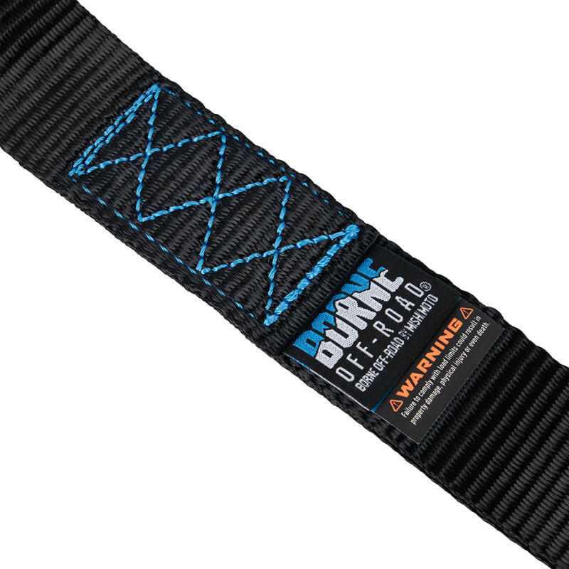 Borne Off-Road Soft Loop Tie-Down Straps (4-Pack) Black Cargo Tie-Downs Borne Off-Road