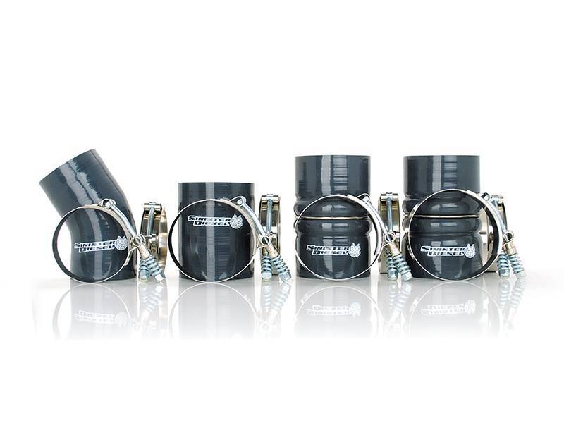 Sinister Diesel 03-07 Ford Powerstroke 6.0L Hose & Clamp Kit Silicone Couplers & Hoses Sinister Diesel