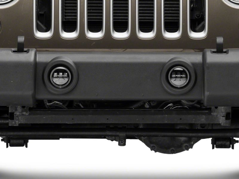 Raxiom 07-18 Jeep Wrangler JK Axial Series 4-In LED Fog Lights w/ RGB Halo Headlights Raxiom