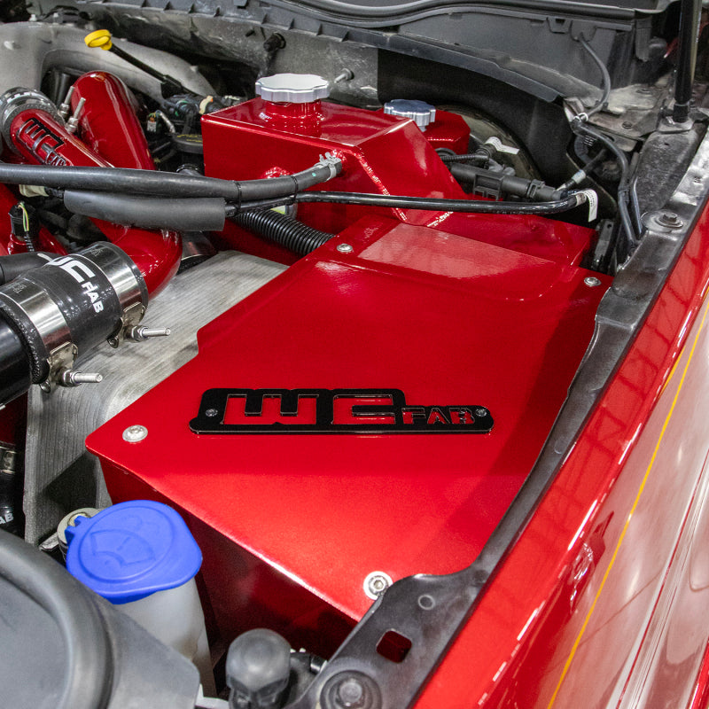 Wehrli 17-24 6.7L Power Stroke Coolant Tank and Battery Box Kit - Gloss Black Coolant Reservoirs Wehrli