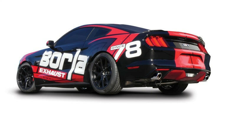 Borla Atak S Rear Section 15-17 Ford Mustang GT 5.0L V8 MT/AT 2.5in pipe 4in tip Catback Borla